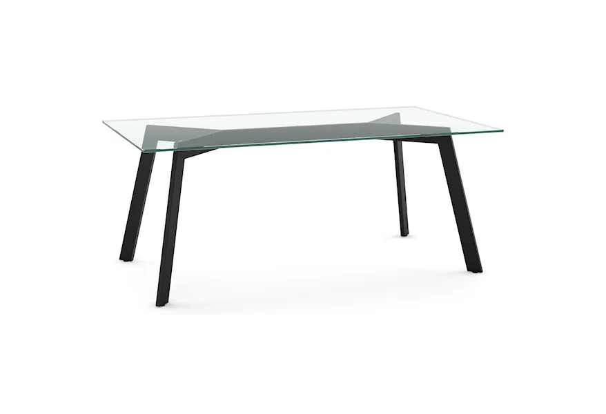 Urban Lidya Table with Glass Top by Amisco at Esprit Decor Home Furnishings
